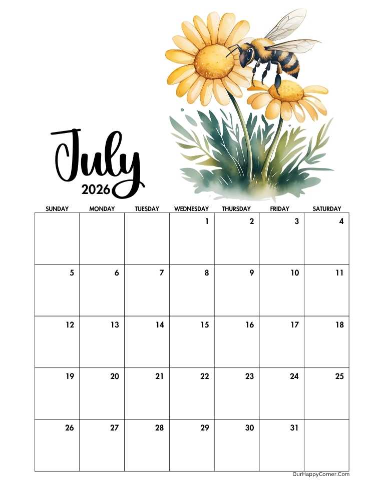 Nature inspired calendar