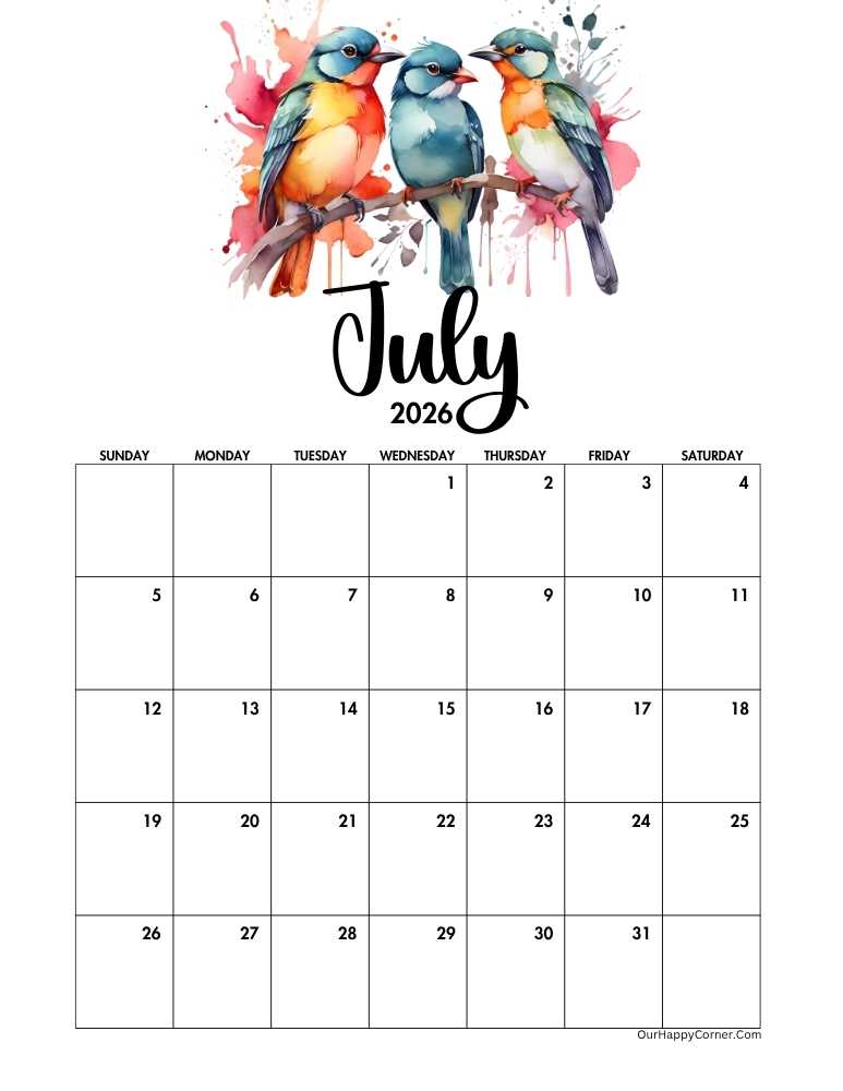 Nature inspired calendar