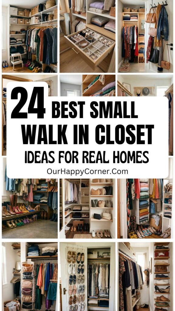 Small walk in closet ideas