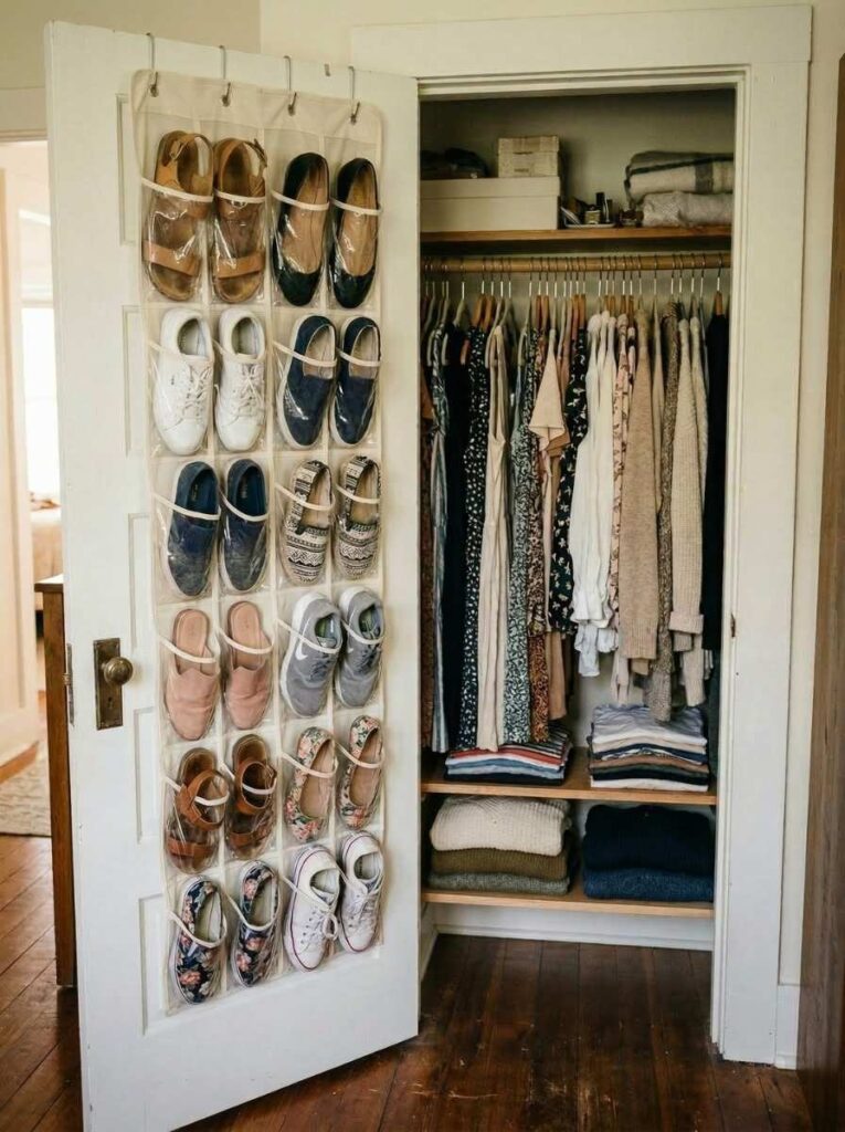 over-the-door shoe organizer