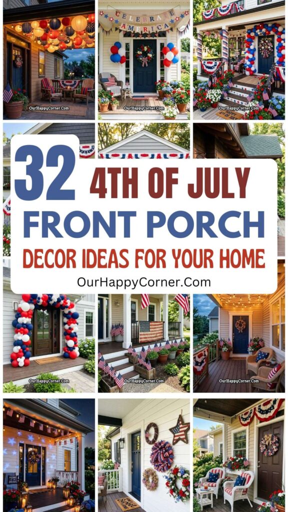 4th of July Front Porch Decor Ideas