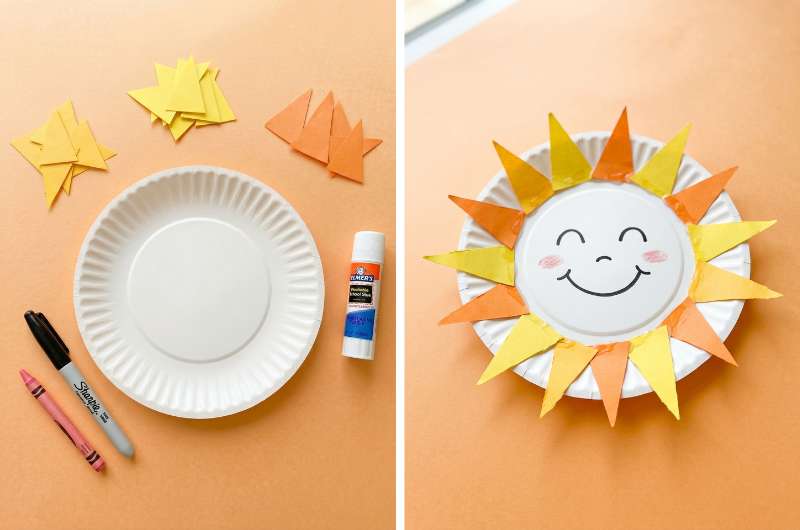 Paper Plate Sun Craft for Kids (Easy Step-by-Step Guide) - Our Happy Corner