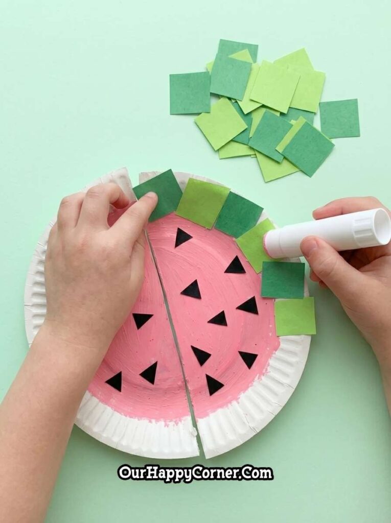 Gluing black triangle seeds onto the slices