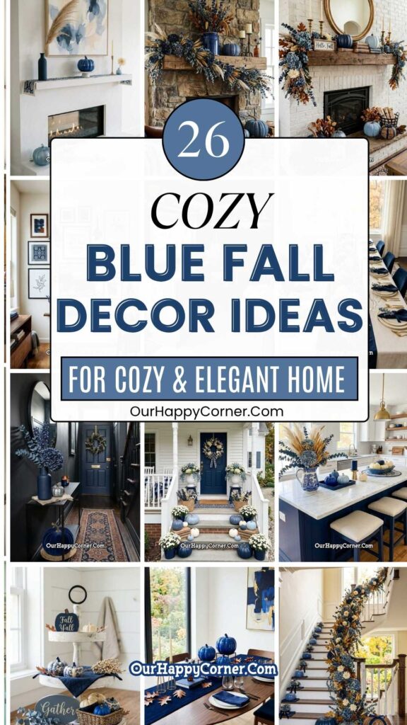Blue fall decor