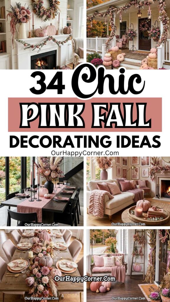 Pink fall decor ideas