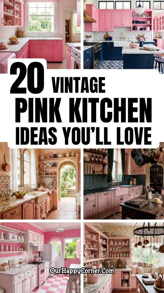 Vintage pink kitchen ideas
