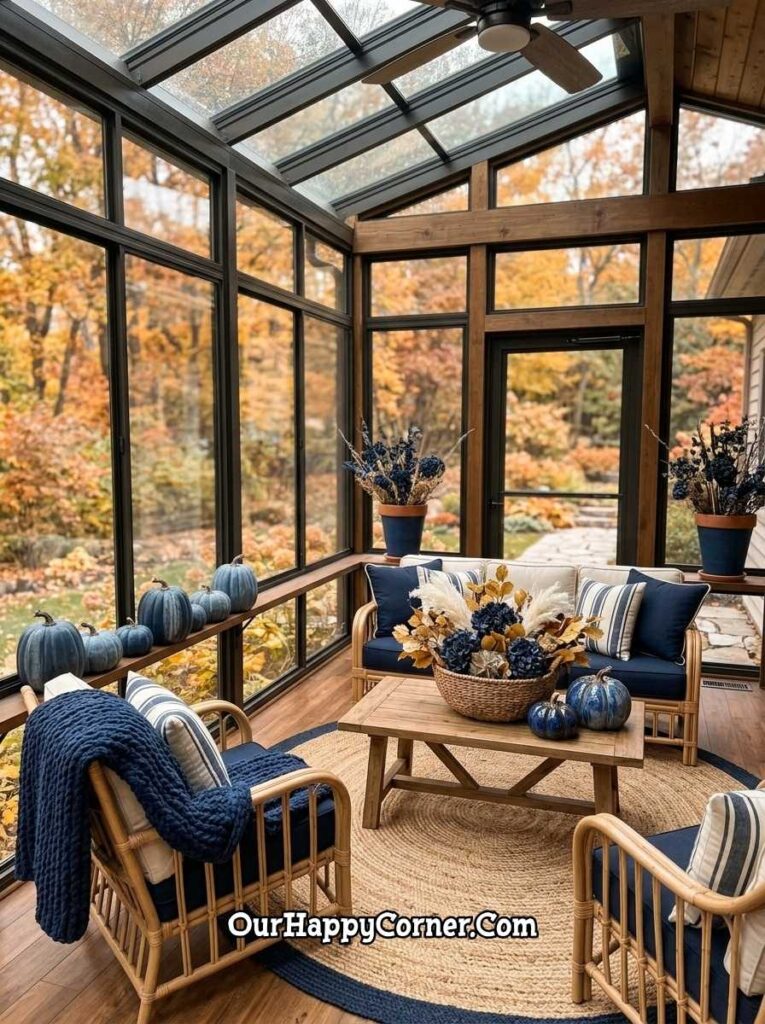 The Blue Fall Sunroom 