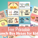 Free Printable Lunch Box Notes for Kids