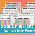 Multiplication Charts TImes Tables Printable