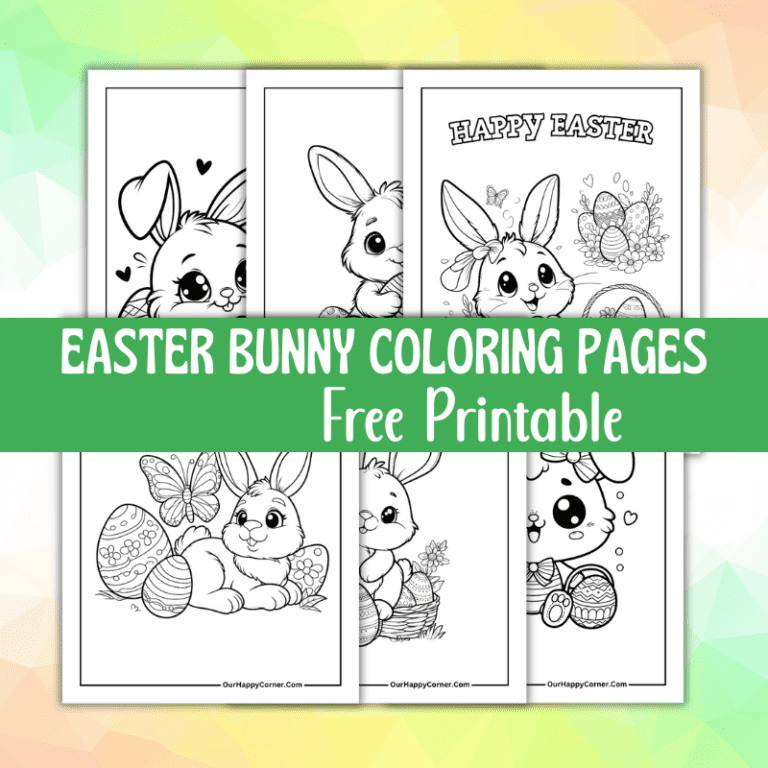Free Printable Easter Bunny Coloring Pages