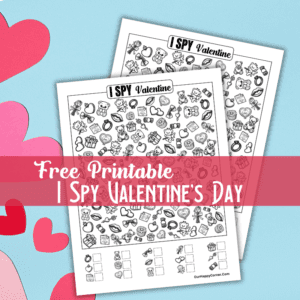 Free Printable I Spy Valentine's Day