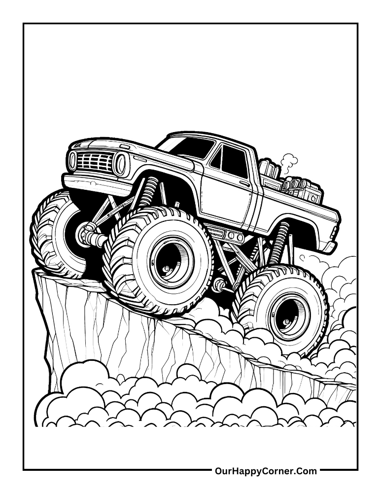 Free Printable Monster Trucks Coloring Pages