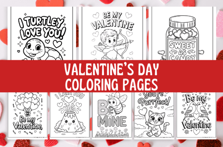 Valentine's Day coloring pages free printable