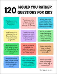 Would You Rather Questions for Kids: Spark Fun Conversations - Our ...