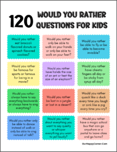 Would You Rather Questions for Kids: Spark Fun Conversations - Our ...