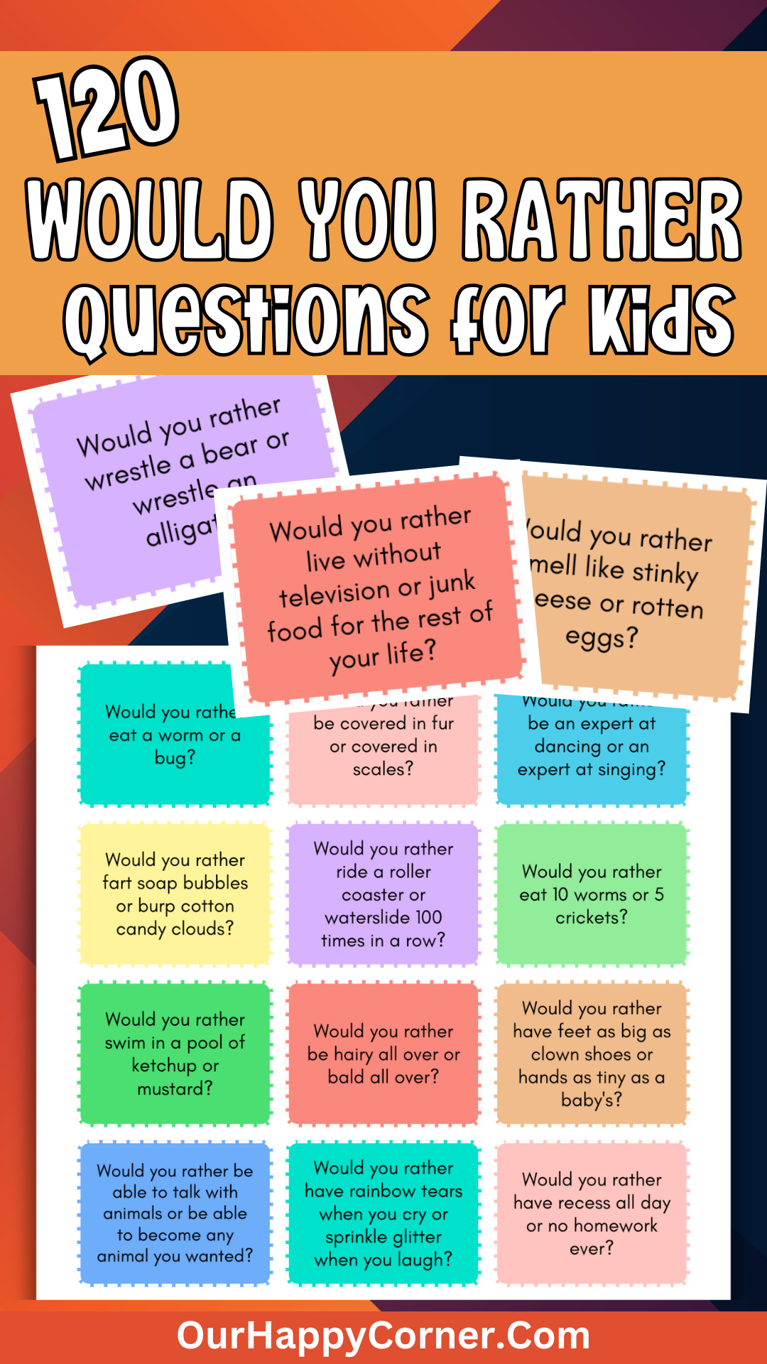 Would You Rather Questions for Kids Spark Fun Conversations Our