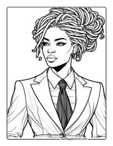 African Women Coloring Pages Free Printables - Our Happy Corner
