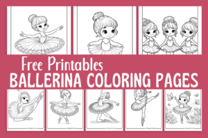 Ballerina Coloring Pages Preview of Coloring Sheets Included