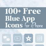 100 Free Blue App Icons For iPhone