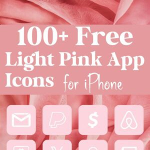 100 Free Light Pink App Icons For IPhone