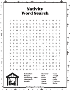 Bible Word Search Puzzles Free Printables - Our Happy Corner