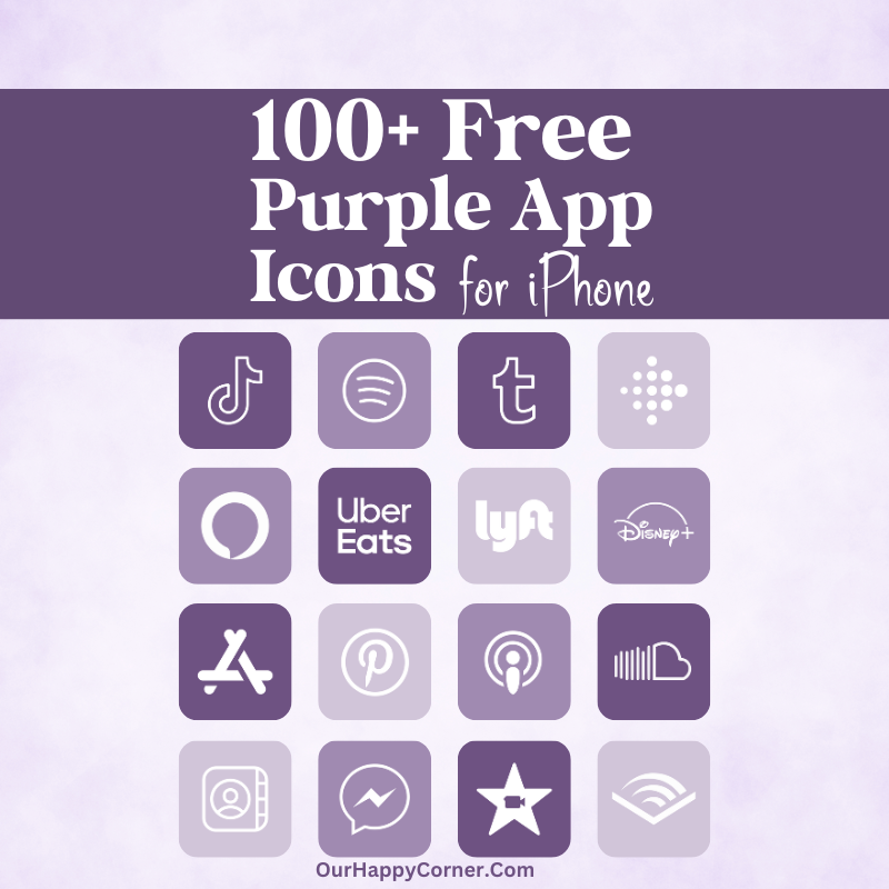 Purple App Icons for Phoone