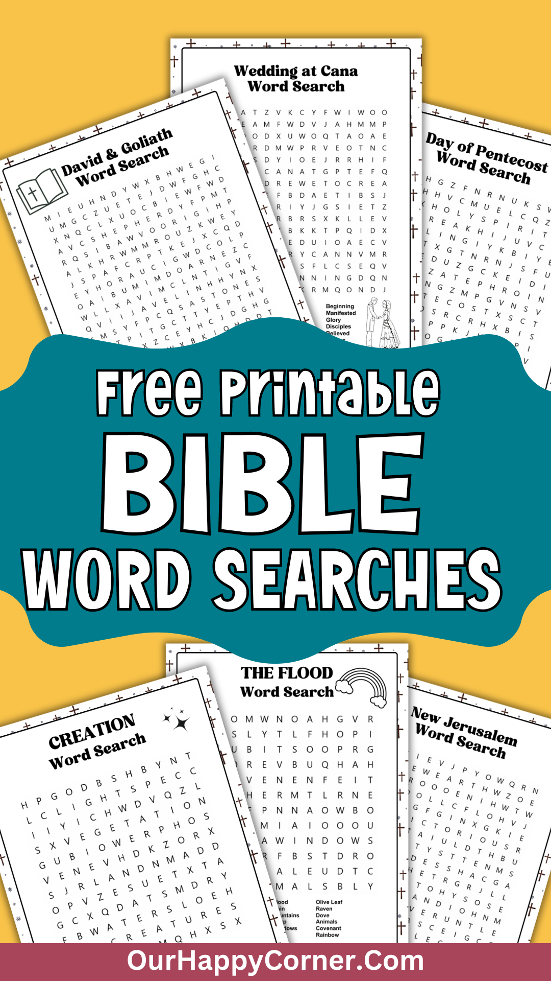 Bible Word Search Puzzles Free Printables - Our Happy Corner