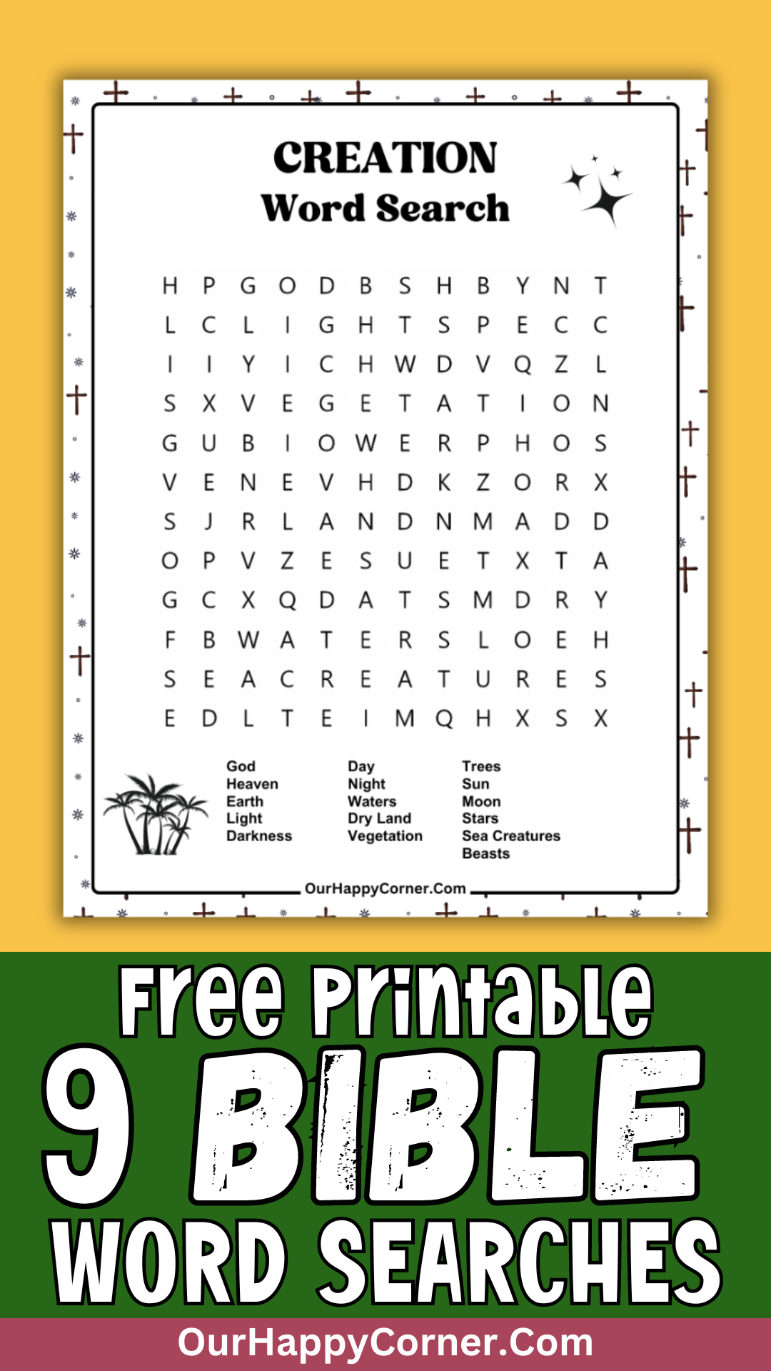 Bible Word Search Puzzles Free Printables - Our Happy Corner