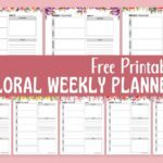 Floral Weekly Planner Free Printable