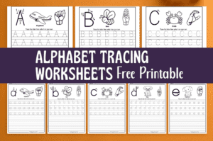 Alphabet Tracing Worksheets Printable