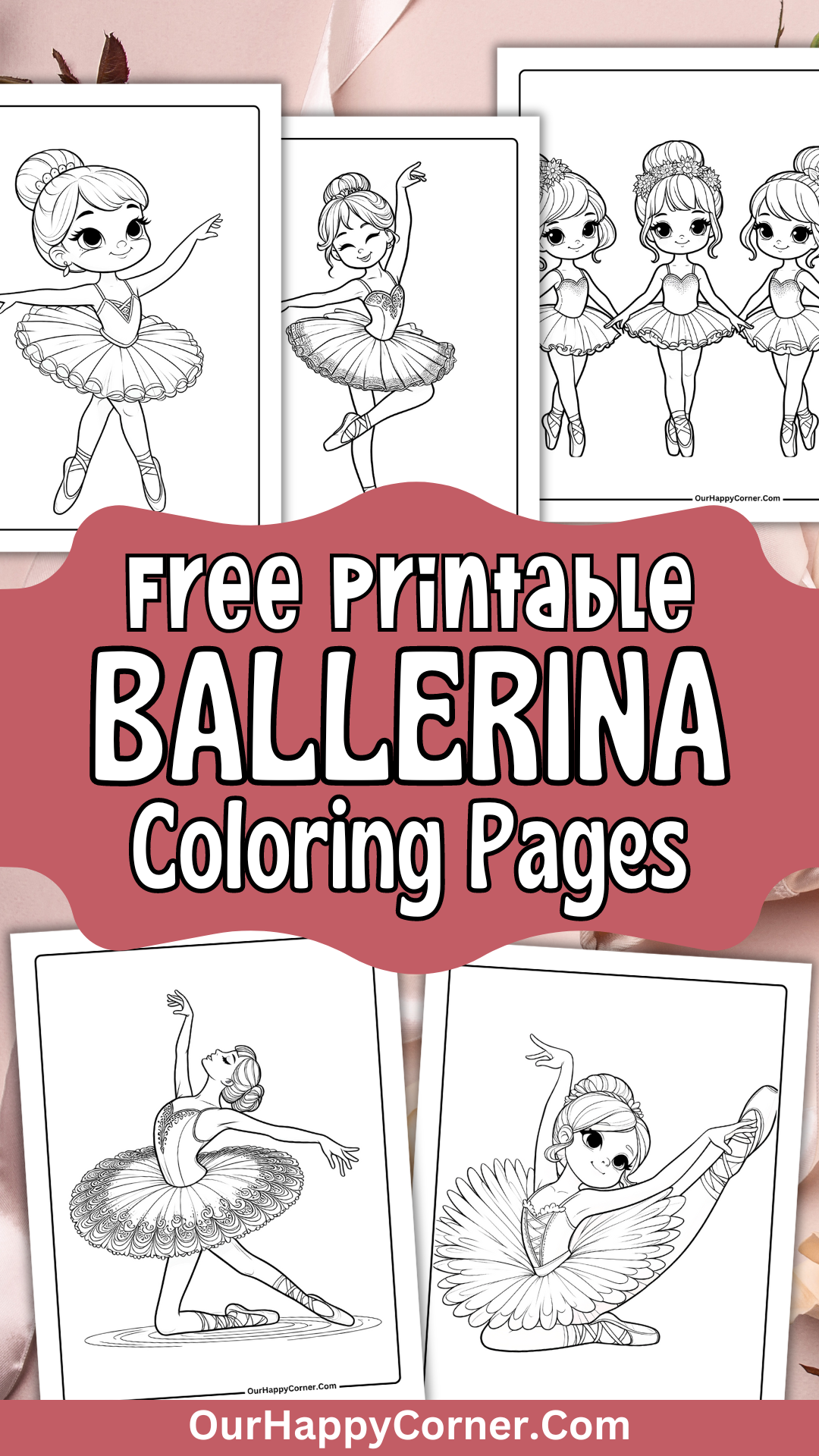 Ballerina Coloring Pages Free Printables - Our Happy Corner