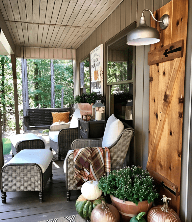 33 Cozy and Inviting Fall Front Porch Decor Ideas - Our Happy Corner
