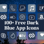 Dark Blue App Icons for iPhone and Tablets