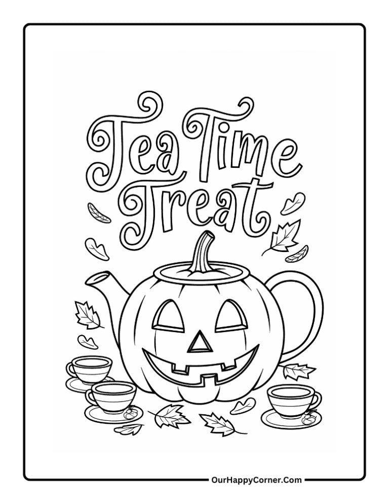 Free Pumpkin Coloring Pages for a Fun-Filled Fall - Our Happy Corner