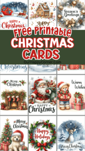 Free Printable Christmas Cards - Our Happy Corner