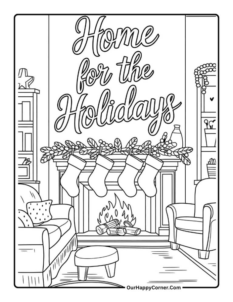 Free Christmas Coloring Pages For Kids Our Happy Corner Free christmas coloring pages for kids our happy corner