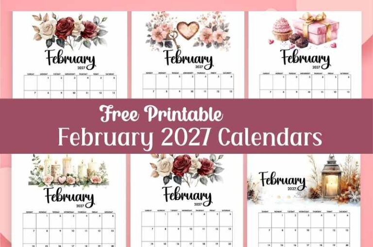 2027 February Calendar Printable