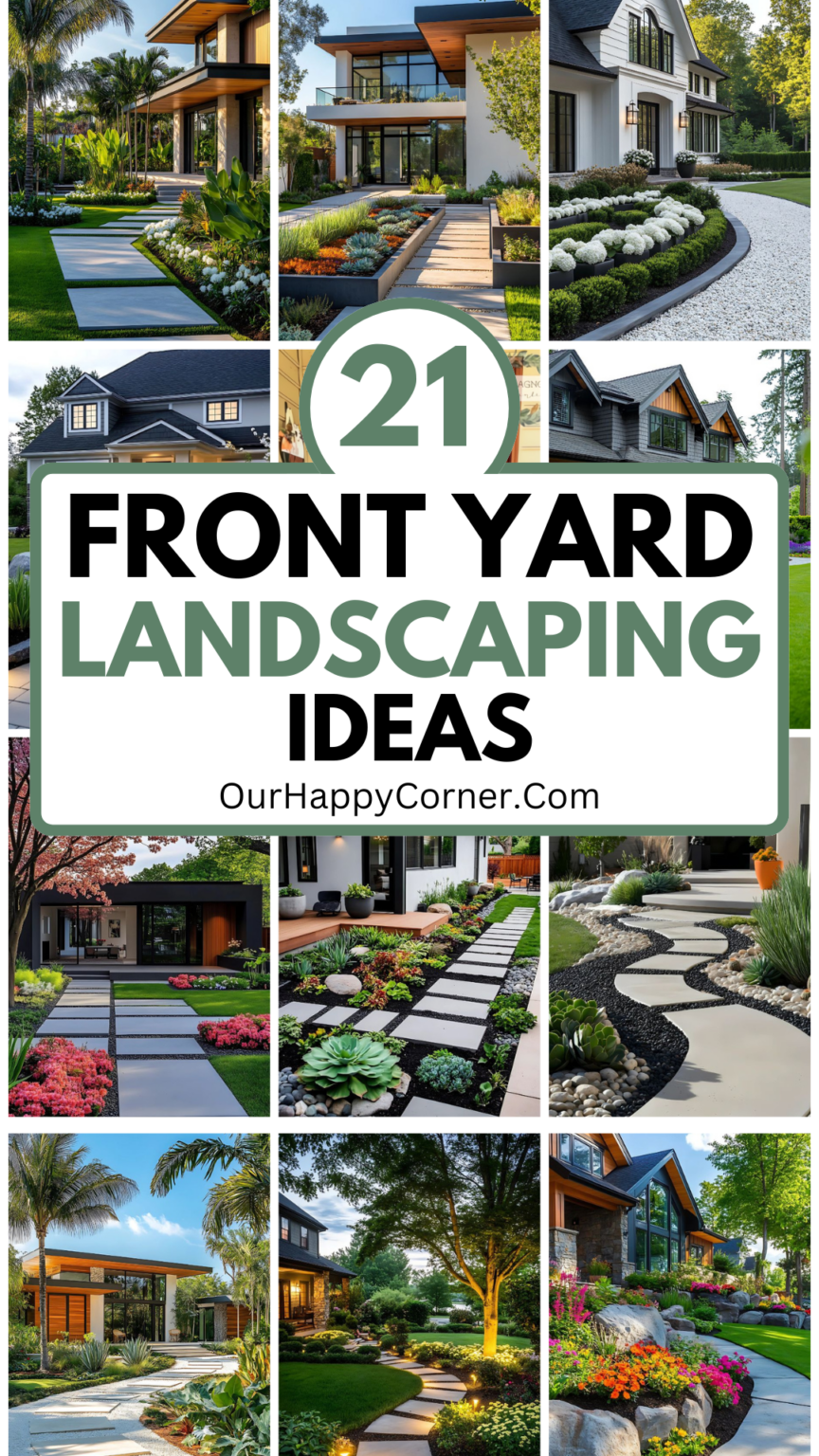 Stunning Front Yard Landscaping Ideas to Elevate Your Home - Our Happy ...