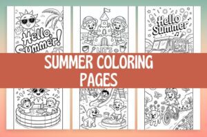 Free summer coloring pages