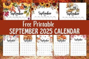 2025 September Calendar Printable