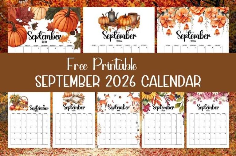 2026 September Calendar Printable