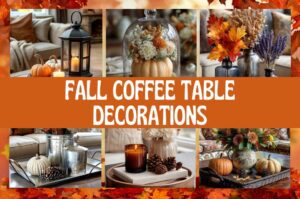 Fall coffee table decorations