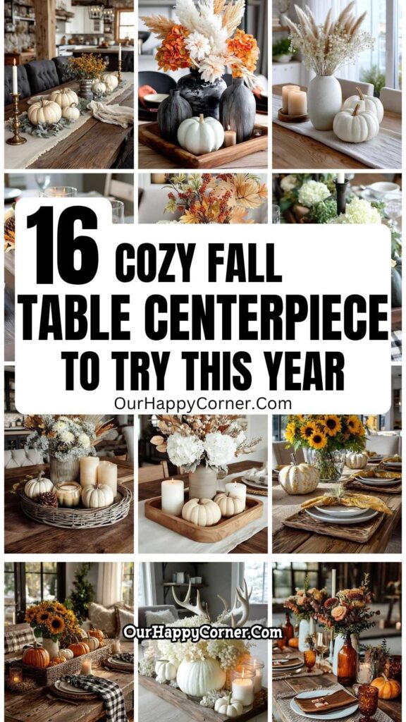 Fall table centerpiece ideas