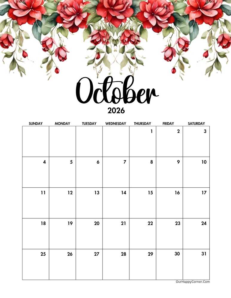Floral calendar