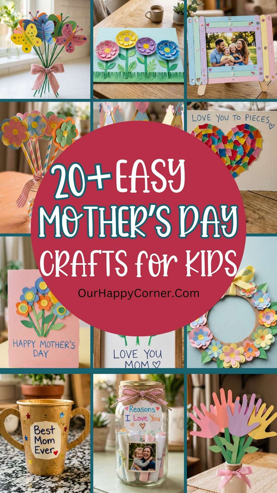 Sweet Mother's Day Crafts for Kids That Moms Will Treasure - Our Happy ...
