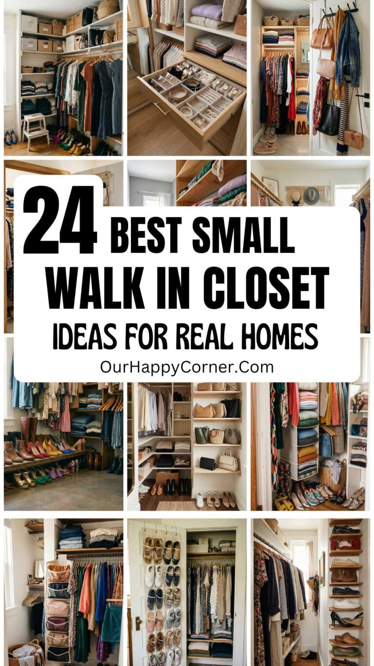 Small Walk-In Closet Ideas That Make the Most of Every Inch - Our Happy ...