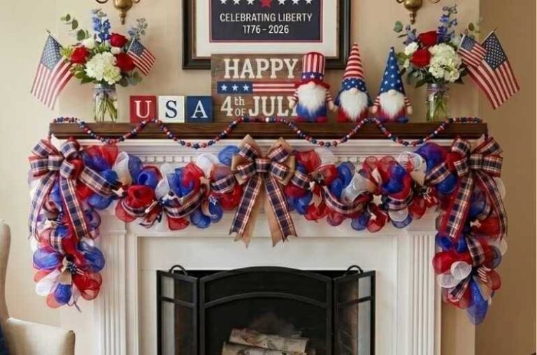 4th of July Mantel Decoration