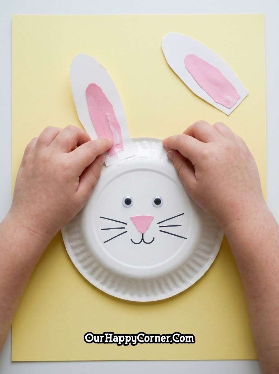 Easy Paper Plate Bunny Craft for Kids - Our Happy Corner