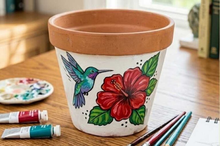 Terracotta pot painting