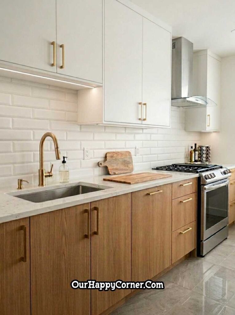 White 3D Subway Peel and Stick